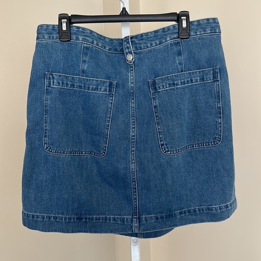 NWT Madewell Denim Pleated Mini Skirt in Upton Wash size 32 - Picture 5 of 8